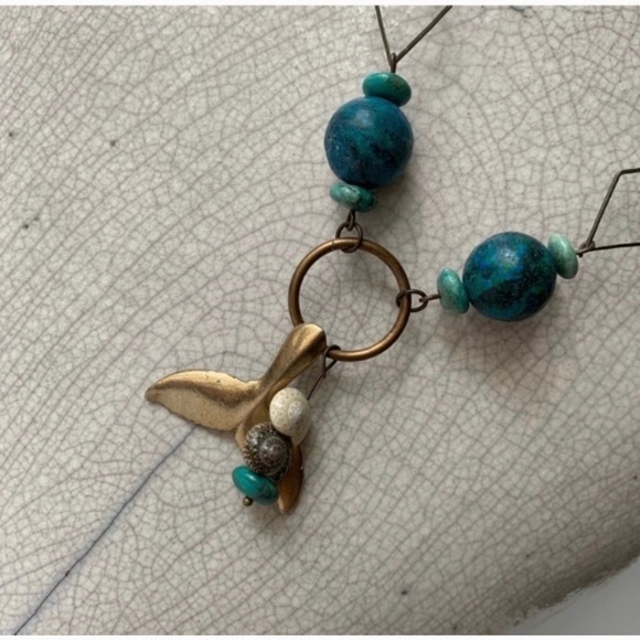 OOAK mermaid gemstone necklace - Picture 3 of 7